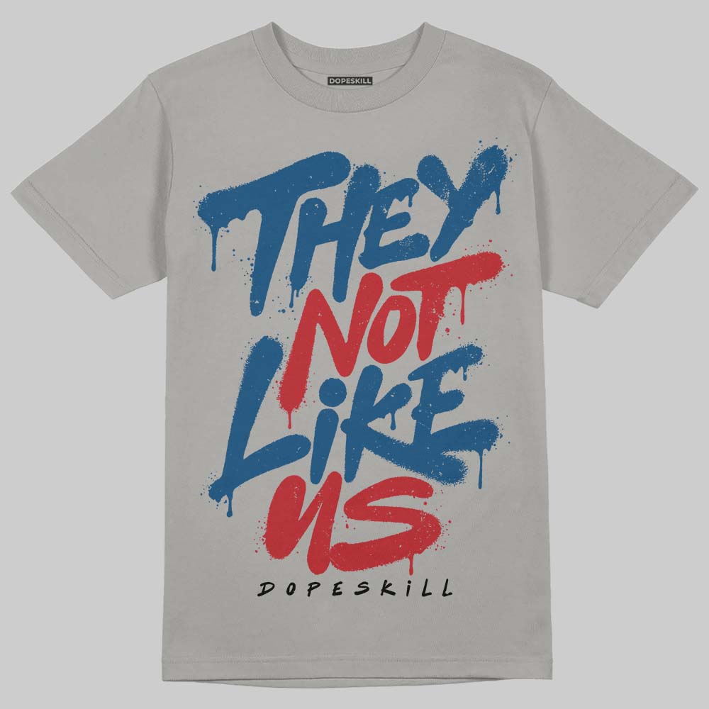 Jordan 12 Retro French Blue (2025) DopeSkill T-Shirt They Not Like Us Graphic Streetwear - Gravel