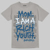 Jordan 12 Retro French Blue (2025) DopeSkill T-Shirt Mom, I Am A Rich Youth Graphic Streetwear - Gravel