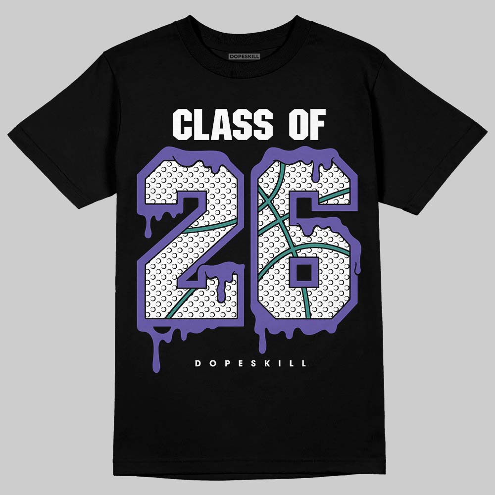 Jordan 5 OG “Grape” DopeSkill T-Shirt 26 Drip Graphic Streetwear - Black
