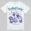 Jordan 5 OG “Grape” DopeSkill T-Shirt Feeling Lucky Graphic Streetwear - White