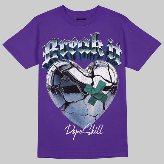 Jordan 5 OG “Grape” DopeSkill T-Shirt Break It Graphic Streetwear - Purple