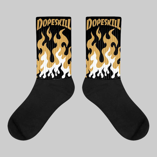 Jordan 11 "Gratitude" DopeSkill Sublimated Socks FIRE Graphic Streetwear