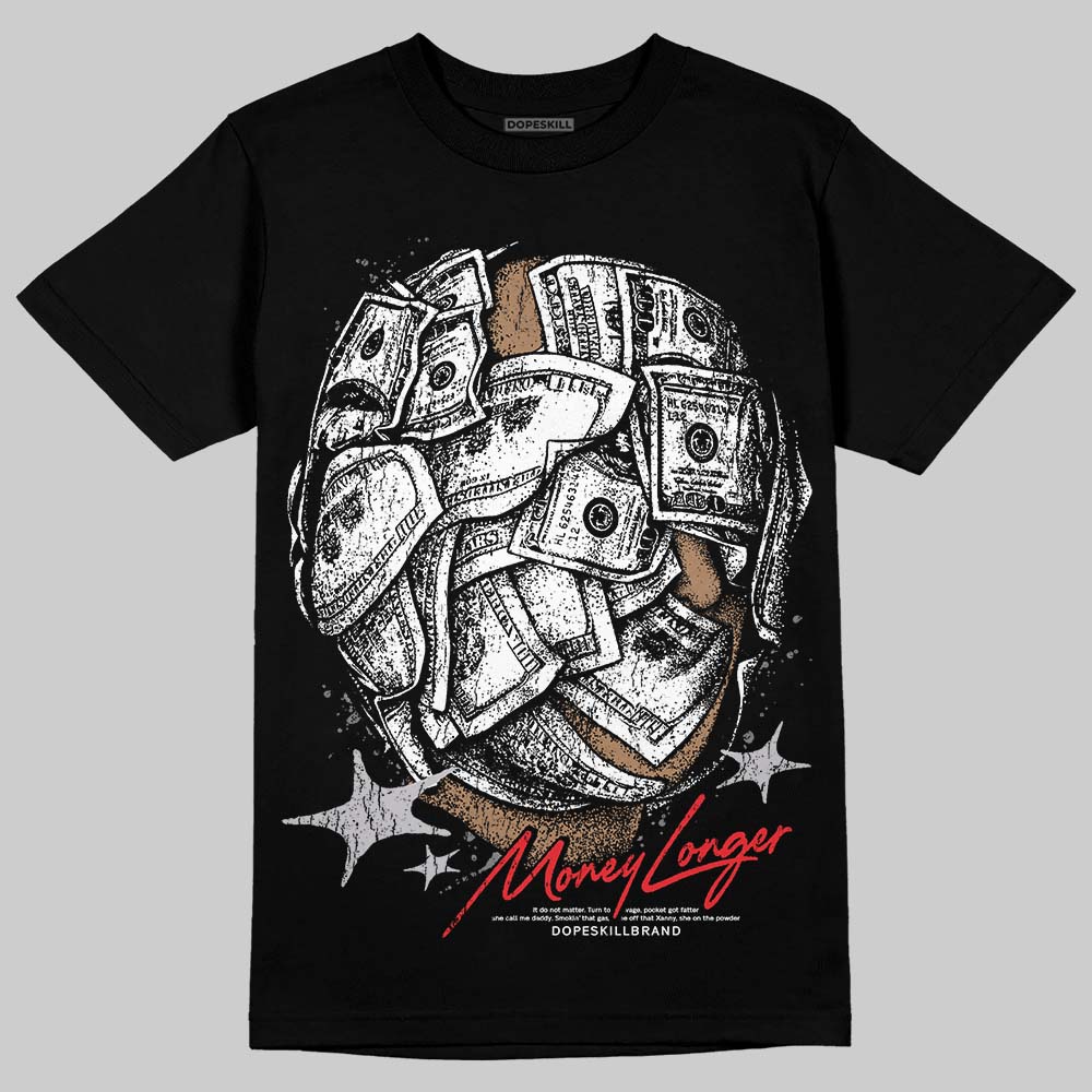 Grey Sneakers DopeSkill T-Shirt Money Longer Graphic Streetwear - Black