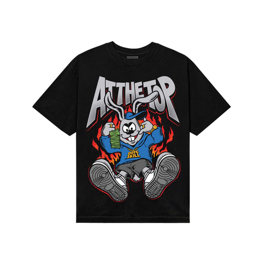 Grey Sneakers DopeSkill T-Shirt At The Top Graphic Streetwear - Black