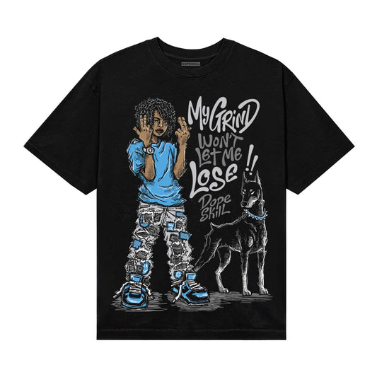 Grey Sneakers DopeSkill T-Shirt My Grind Won't Let Me Lose Graphic Streetwear - Black