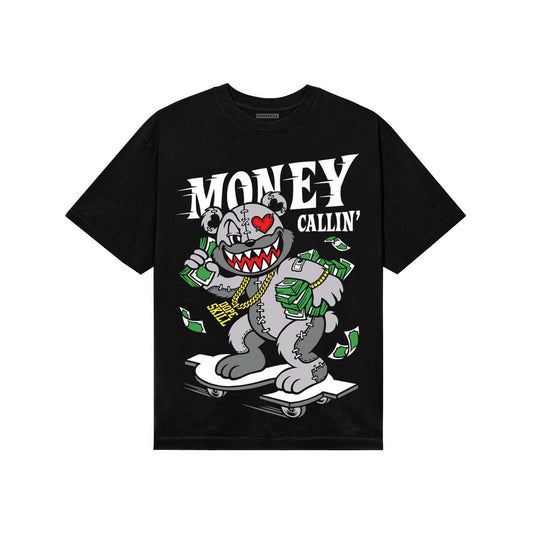 Grey Sneakers DopeSkill T-Shirt Money Callin' Graphic Streetwear - Black
