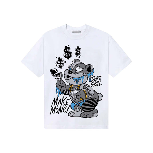 Grey Sneakers DopeSkill T-Shirt Make Money Graphic Streetwear - White