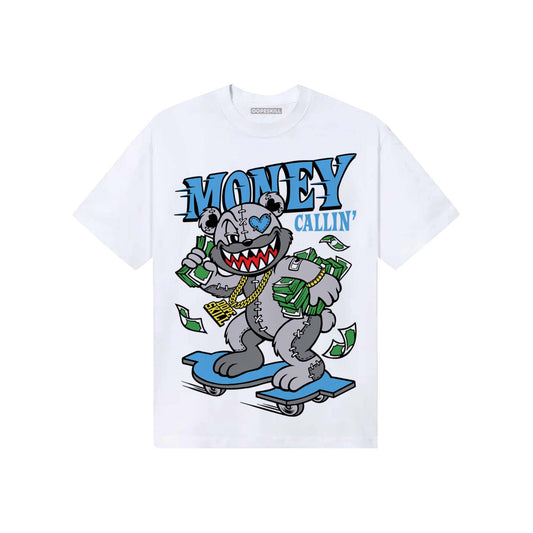 Grey Sneakers DopeSkill T-Shirt Money Callin' Graphic Streetwear - White