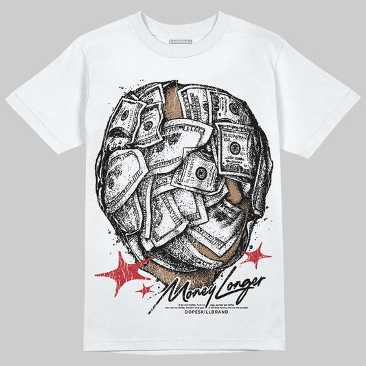 Jordan 11 Retro Low Bred (2025) DopeSkill T-Shirt Money Longer Graphic Streetwear - White