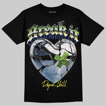 Neon Green Sneakers DopeSkill T-Shirt Break It Graphic Streetwear - Black