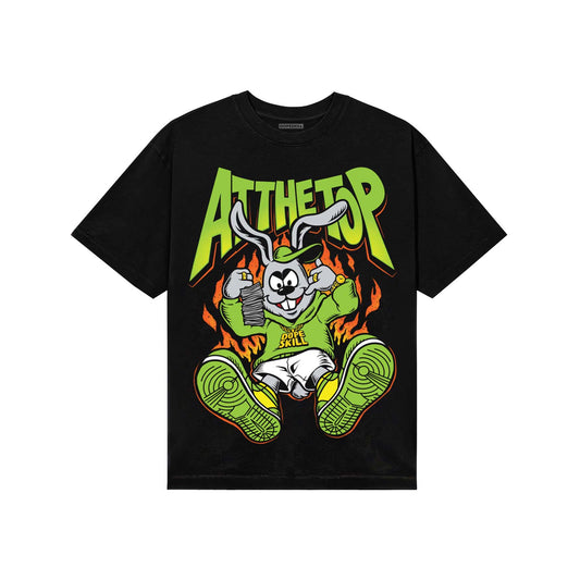 Neon Green Sneakers DopeSkill T-Shirt At The Top Graphic Streetwear - black