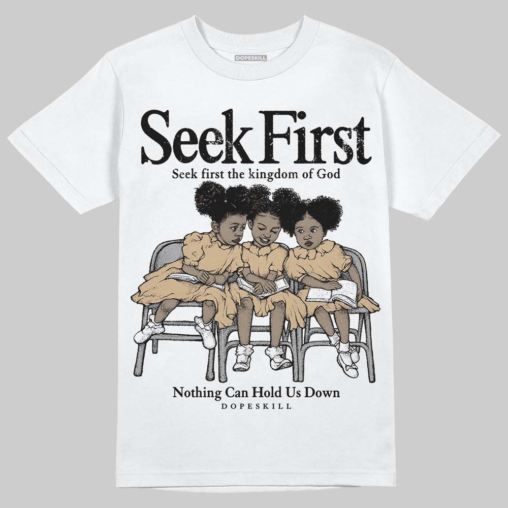 TAN Sneakers DopeSkill T-Shirt New Seek First Graphic Streetwear - WHite