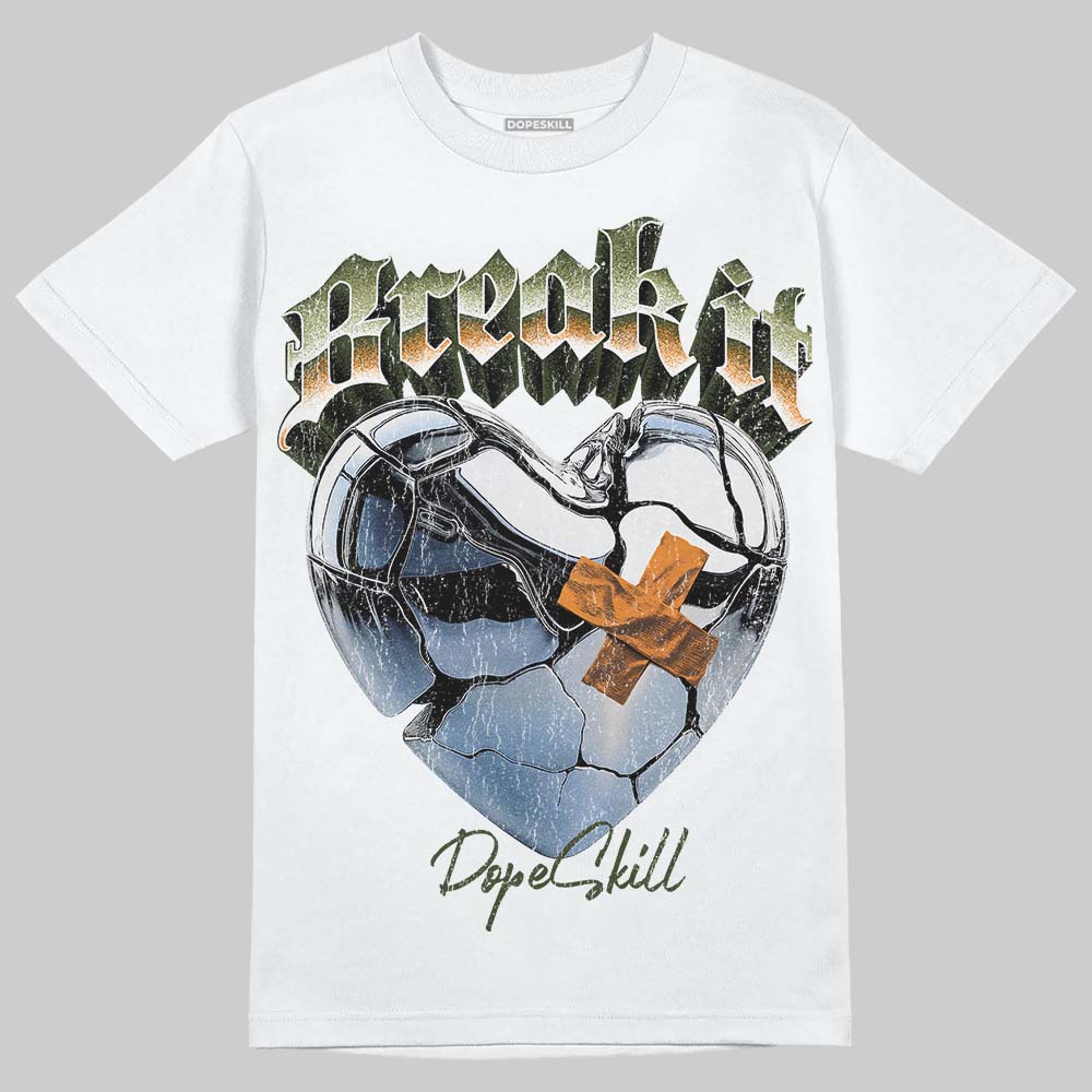 Olive Sneakers DopeSkill T-Shirt Break It Graphic Streetwear - WHite