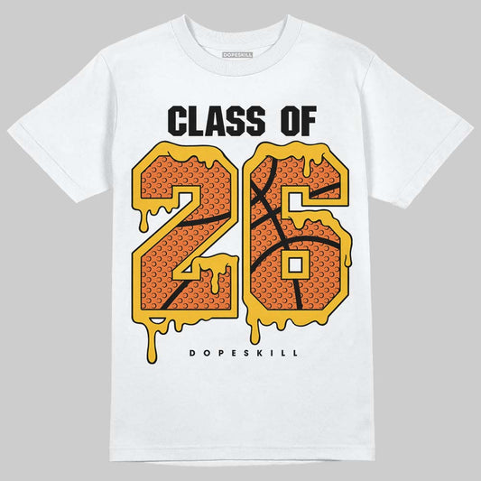 Orange, Black and White Sneakers DopeSkill T-Shirt 26 Drip Graphic Streetwear - White