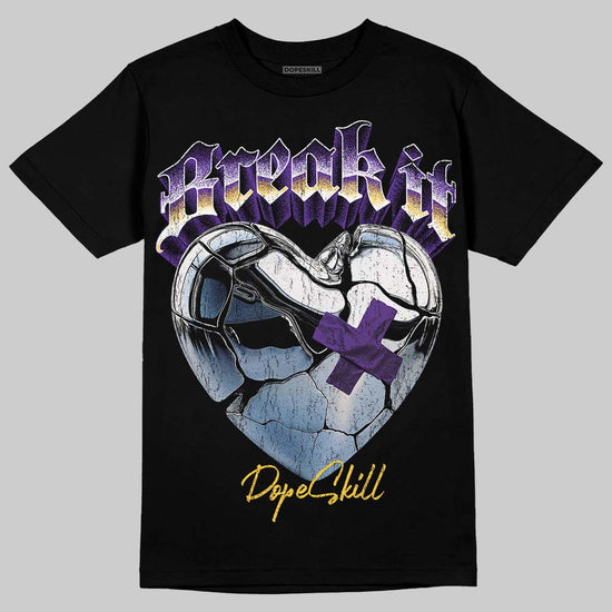 PURPLE Sneakers DopeSkill T-Shirt Break It Graphic Streetwear - Black