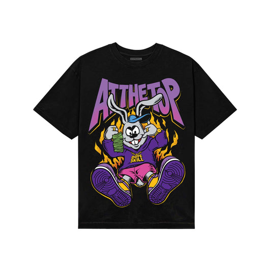 PURPLE Sneakers DopeSkill T-Shirt At The Top Graphic Streetwear - black