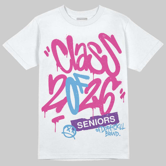 Pink Sneakers DopeSkill T-Shirt Class of 2026 Graphic Streetwear - White
