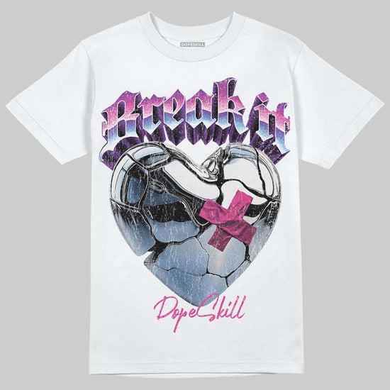 Pink Sneakers DopeSkill T-Shirt Break It Graphic Streetwear - White