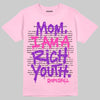 Pink Sneakers DopeSkill T-Shirt Mom, I Am A Rich Youth Graphic Streetwear - Light Pink