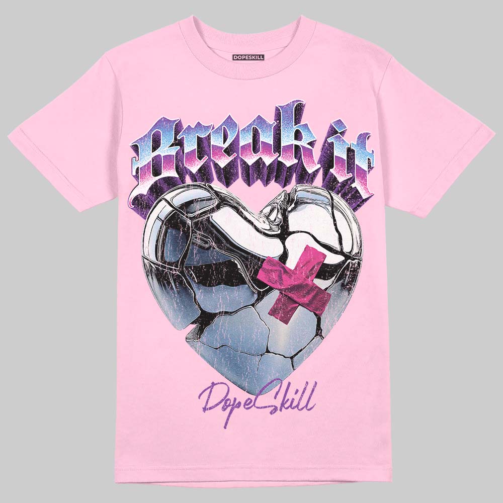 Pink Sneakers DopeSkill T-Shirt Break It Graphic Streetwear - Light Pink