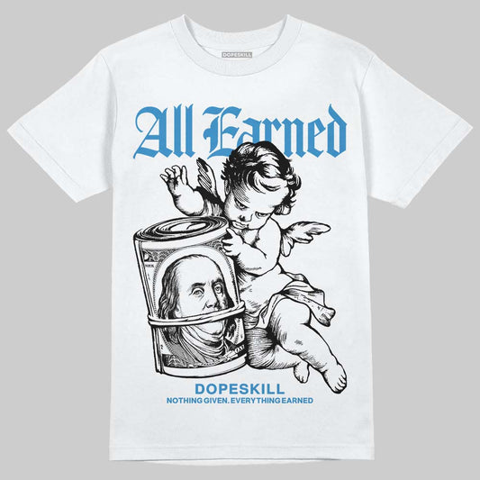 Jordan 3 Retro OG Rare Air DopeSkill T-Shirt All Earned Graphic Streetwear - White