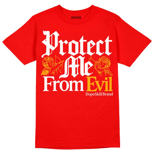 Red Sneakers DopeSkill Red T-Shirt Protect Me From Evil Graphic Streetwear