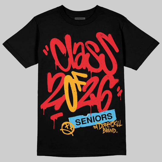 Red Sneakers DopeSkill T-Shirt Class of 2026 Graphic Streetwear - Black