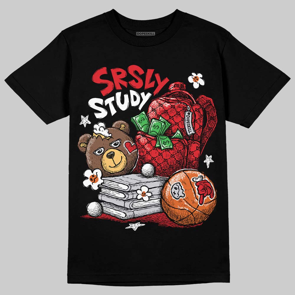 Jordan 4 Retro Red Cement DopeSkill T-Shirt Fear Fuels The Hustle Graphic Streetwear - Black