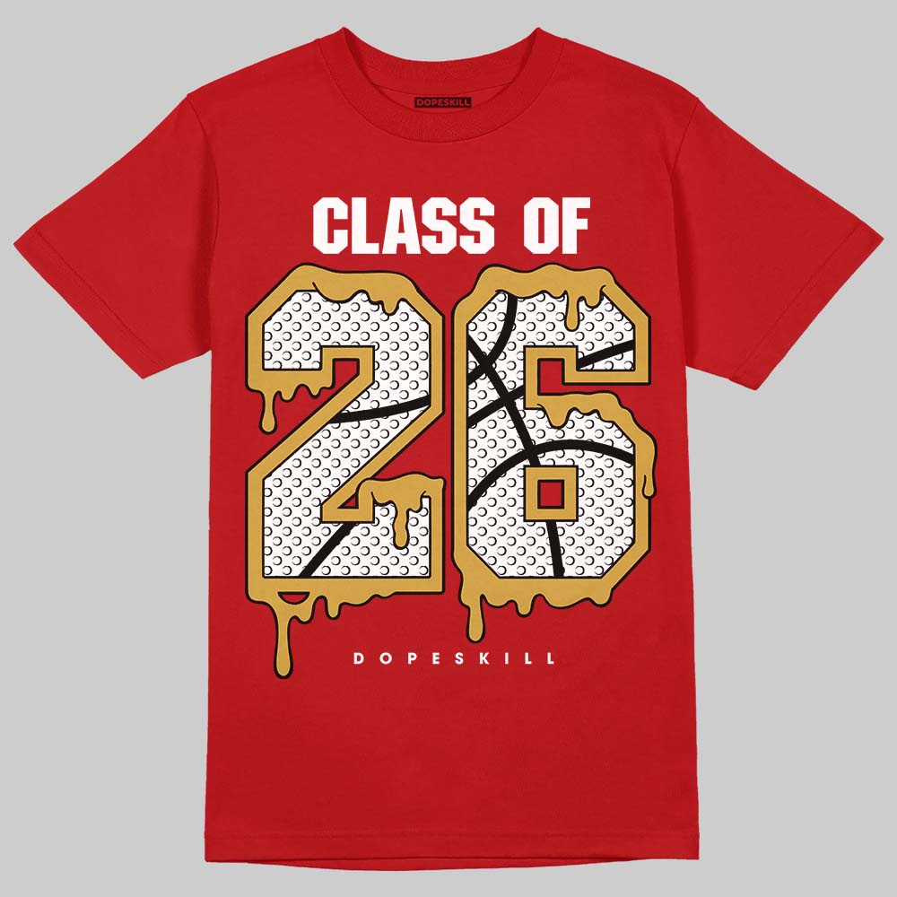 Red Sneakers DopeSkill T-Shirt 26 Drip Graphic Streetwear - Red