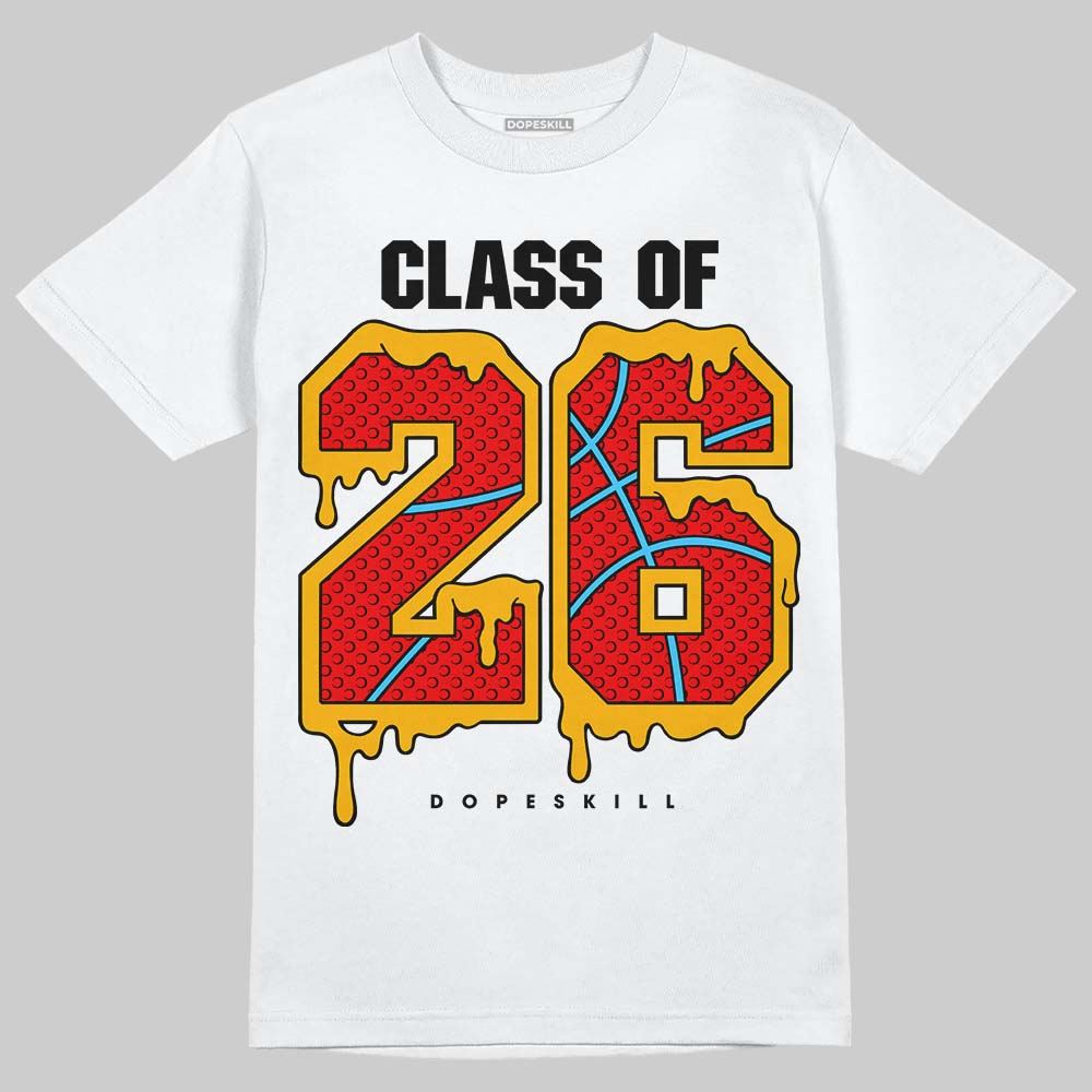 Red Sneakers DopeSkill T-Shirt 26 Drip Graphic Streetwear - White