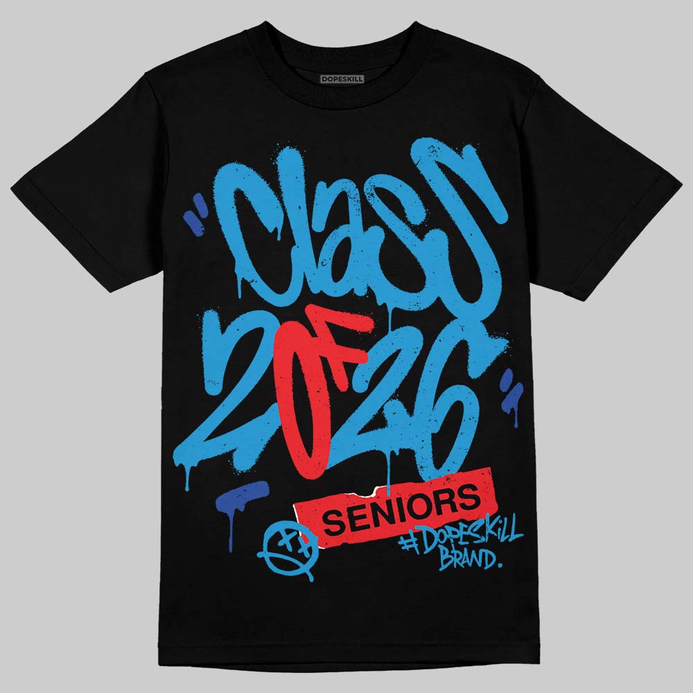 Royal Blue Sneakers DopeSkill T-Shirt Class of 2026 Graphic Streetwear - black