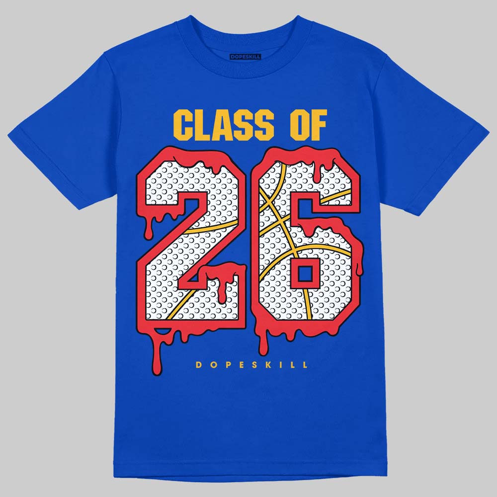 Royal Blue Sneakers DopeSkill T-Shirt 26 Drip Graphic Streetwear - Royal