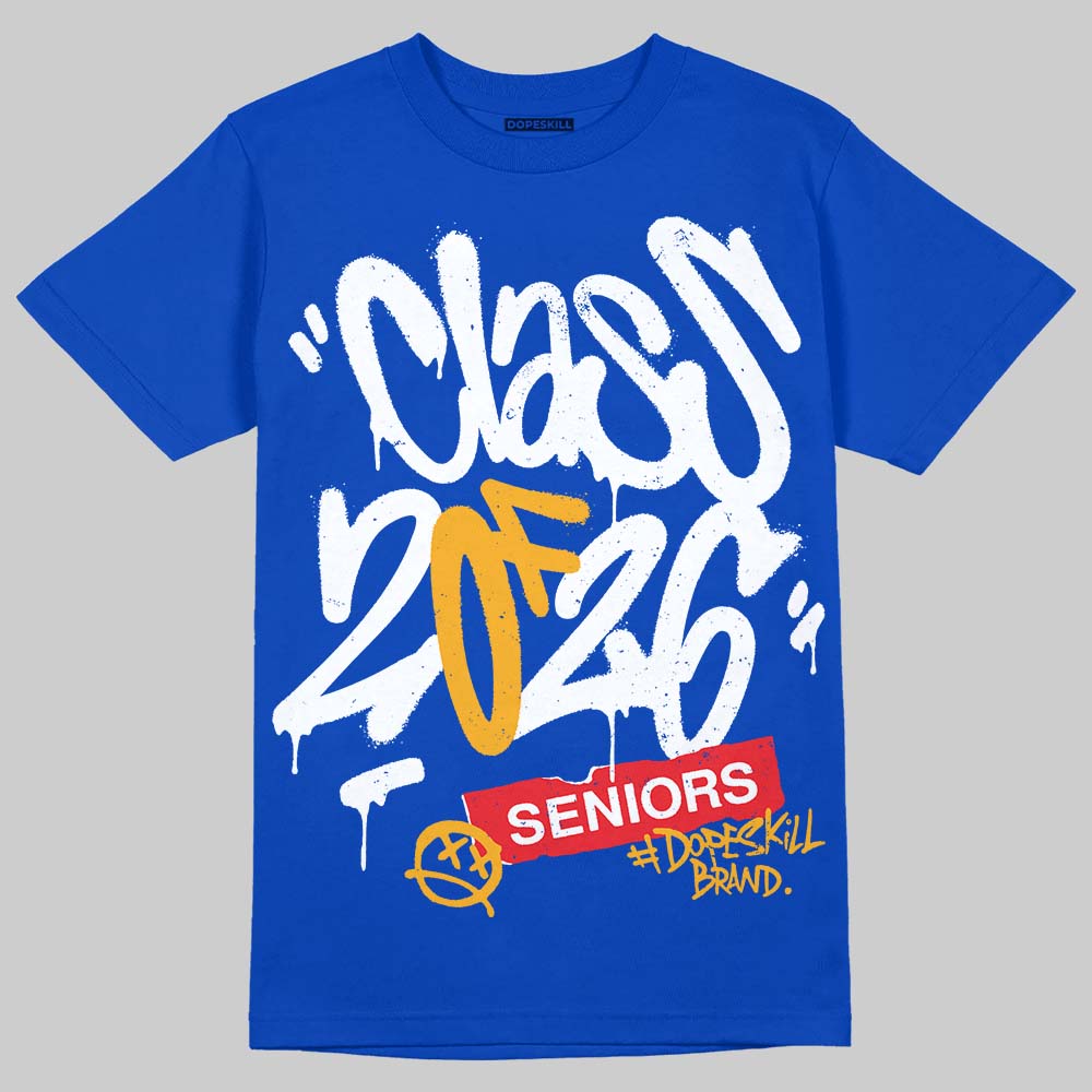 Royal Blue Sneakers DopeSkill T-Shirt Class of 2026 Graphic Streetwear - Royal
