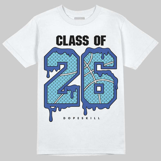 Royal Blue Sneakers DopeSkill T-Shirt 26 Drip Graphic Streetwear - White