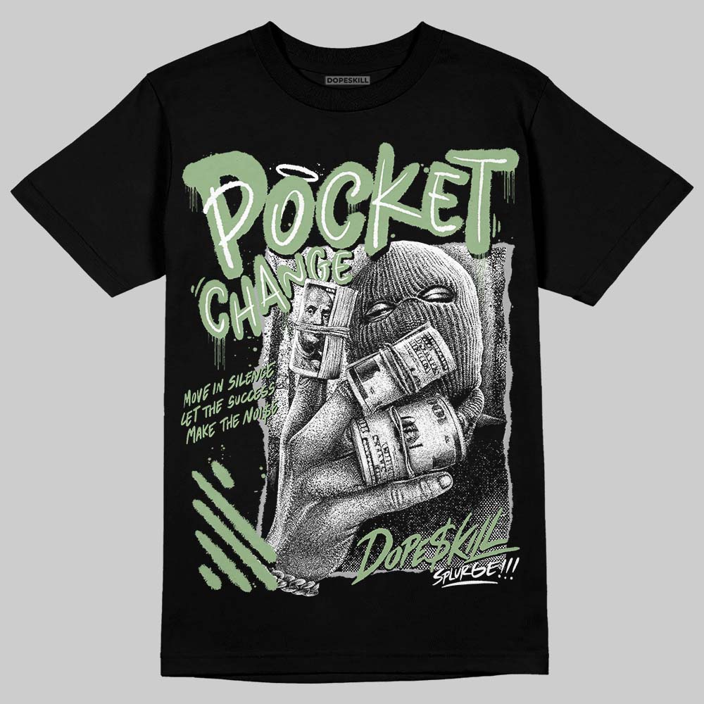 Jordan 4 Retro “Seafoam” DopeSkill T-Shirt Pocket Change Graphic Streetwear - Black