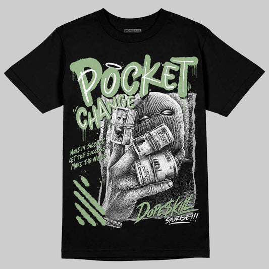 Jordan 4 Retro “Seafoam” DopeSkill T-Shirt Pocket Change Graphic Streetwear - Black