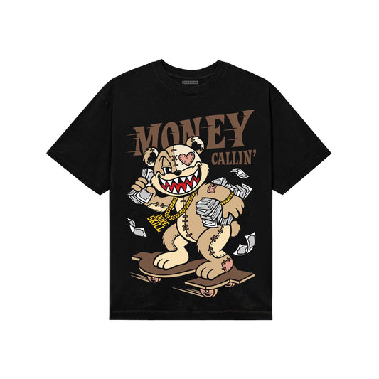 TAN Sneakers DopeSkill T-Shirt Money Callin' Graphic Streetwear - Black