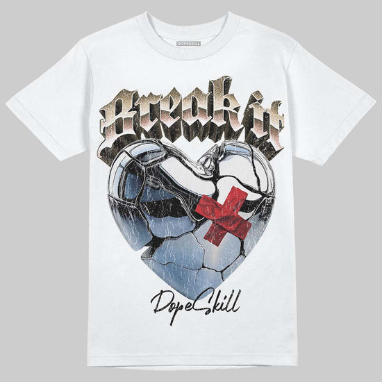 TAN Sneakers DopeSkill T-Shirt Break It Graphic Streetwear - White