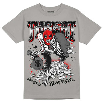 Grey Sneakers DopeSkill Grey T-Shirt Threat Graphic Streetwear