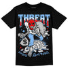 University Blue Sneakers DopeSkill T-Shirt Threat Graphic Streetwear - Black