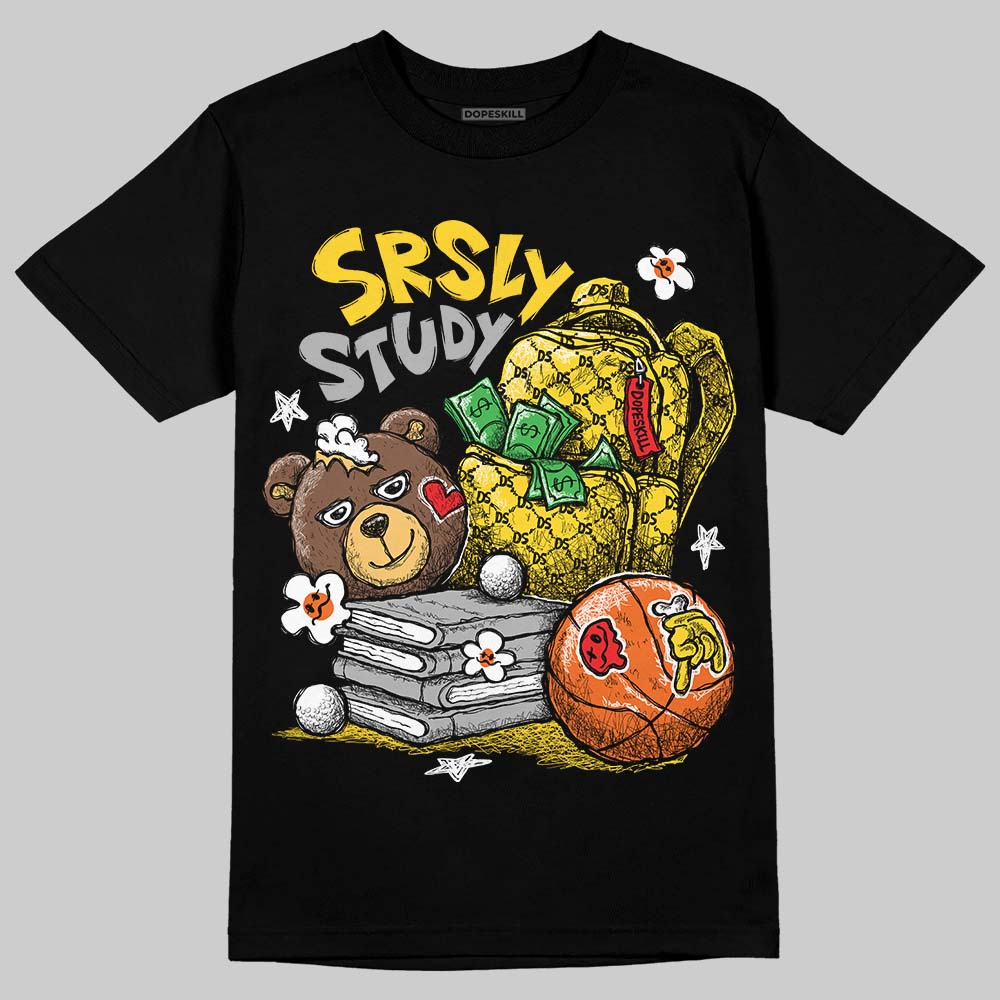 Jordan 4 Thunder DopeSkill T-Shirt Fear Fuels The Hustle Graphic Streetwear - Black
