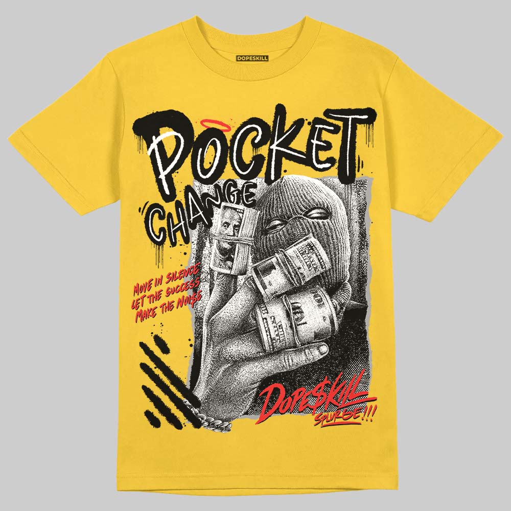 Jordan 4 Thunder DopeSkill T-Shirt Pocket Change Graphic Streetwear - Daisy