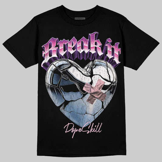 Dunk Low GS 'Triple Pink' DopeSkill T-Shirt Break It Graphic Streetwear - Black