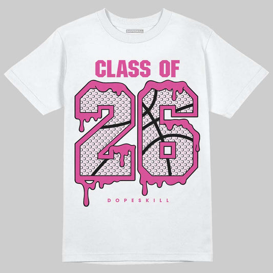 Dunk Low GS 'Triple Pink' DopeSkill T-Shirt 26 Drip Graphic Streetwear - White