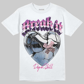 Dunk Low GS 'Triple Pink' DopeSkill T-Shirt Break It Graphic Streetwear - White