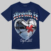 University Blue Sneakers DopeSkill T-Shirt Break It Graphic Streetwear - Navy