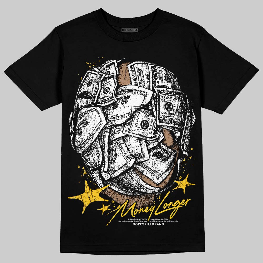 Yellow Sneakers DopeSkill T-Shirt Money Longer Graphic Streetwear - Black