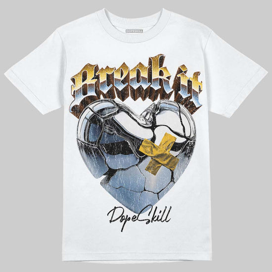 Yellow Sneakers DopeSkill T-Shirt Break It Graphic Streetwear - White