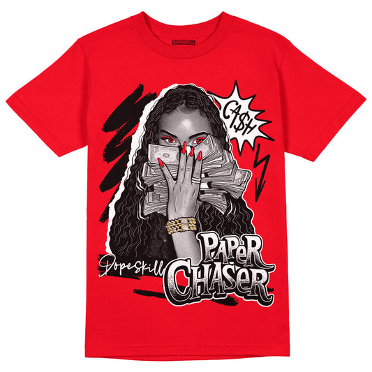Jordan 4 Red Thunder DopeSkill Red T-shirt NPC Graphic Streetwear