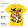 Yellow Collection DopeSkill Gold T-shirt No Risk No Story Graphic